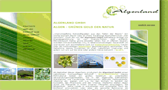 Desktop Screenshot of algenland.de